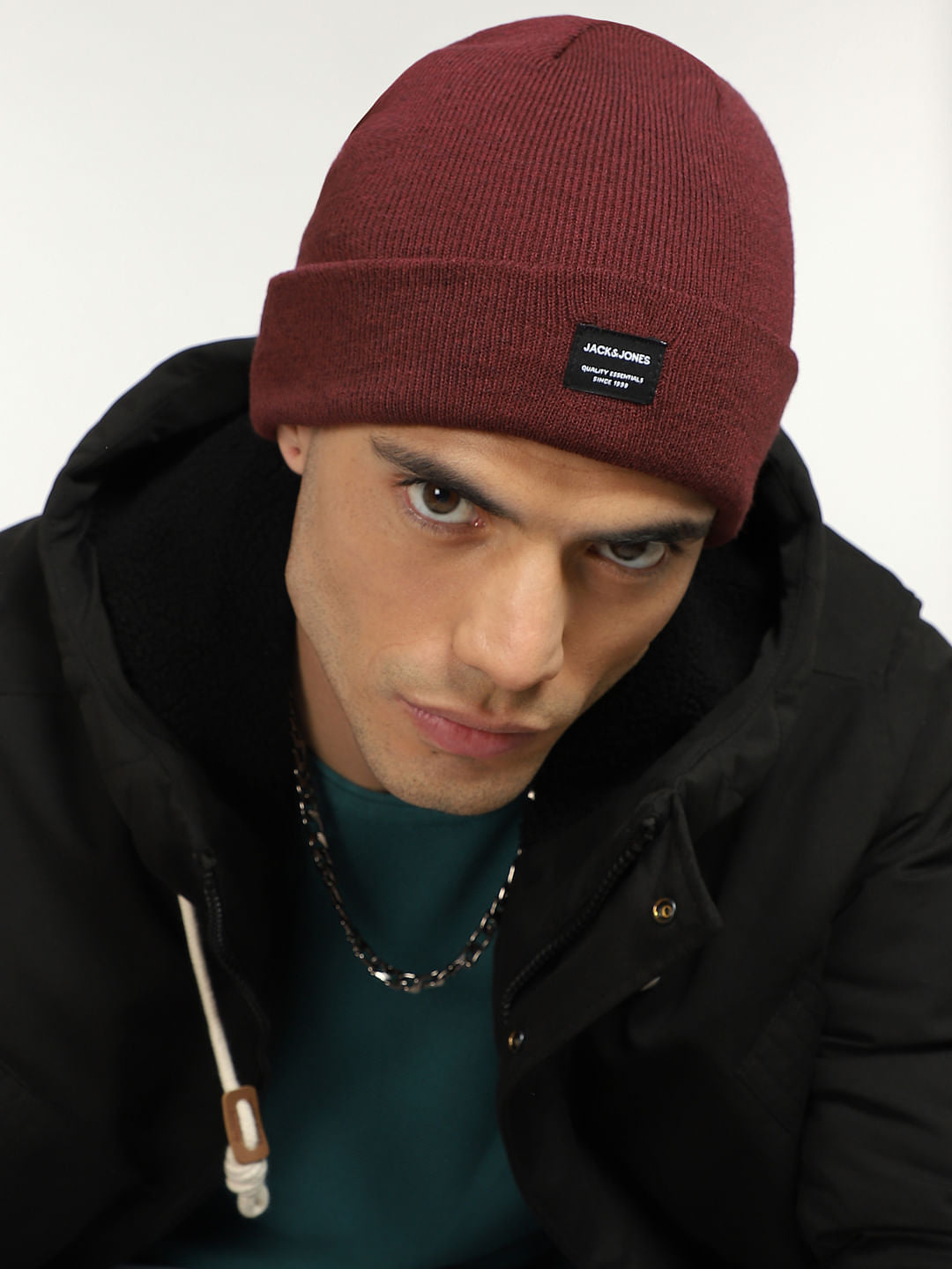 Burgundy Beanie - ONE