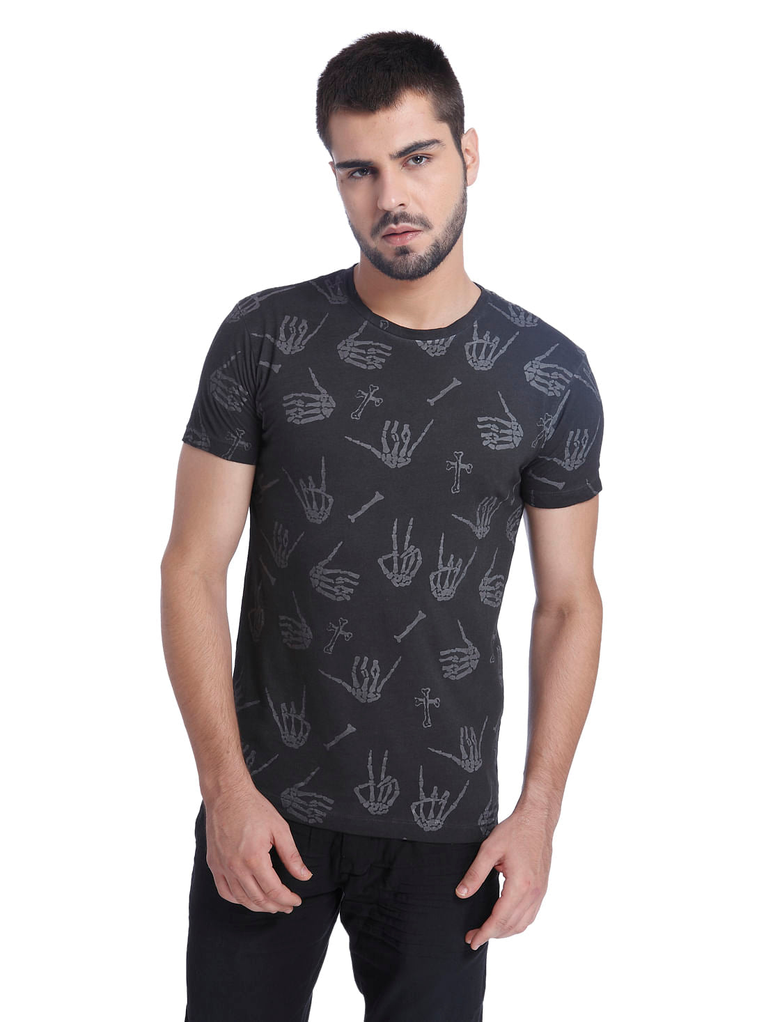 Graphic Print Casual T-Shirt - XXL
