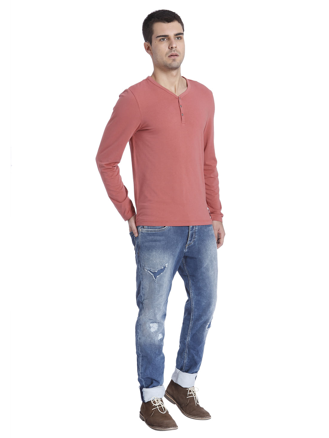 Solid Casual T-Shirt