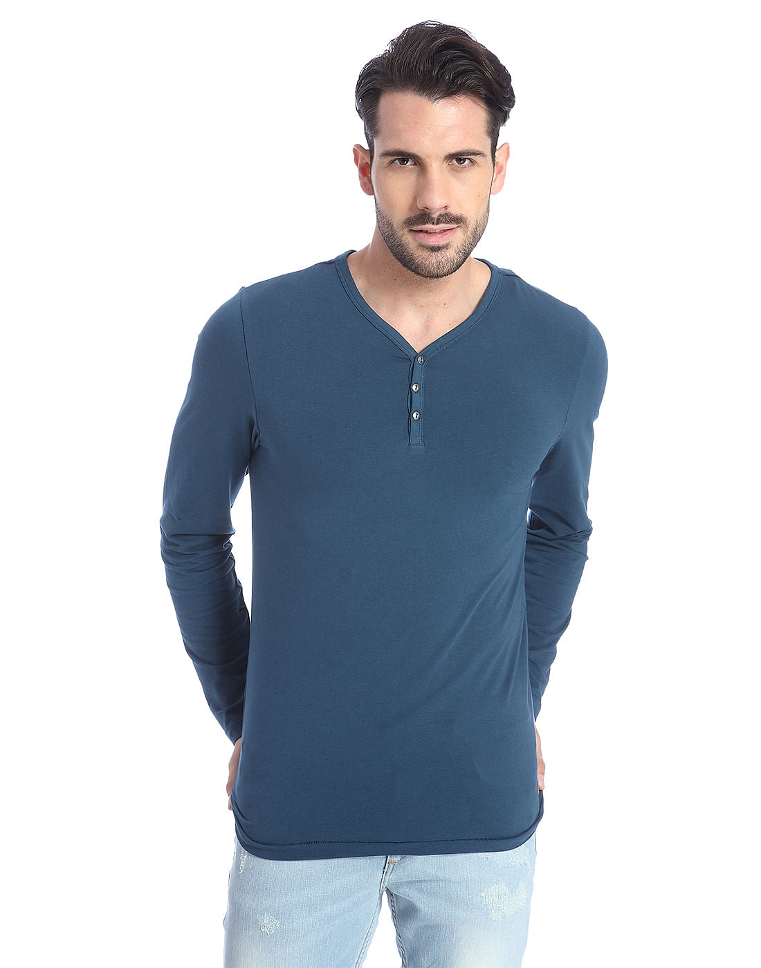 Solid Casual T-Shirt