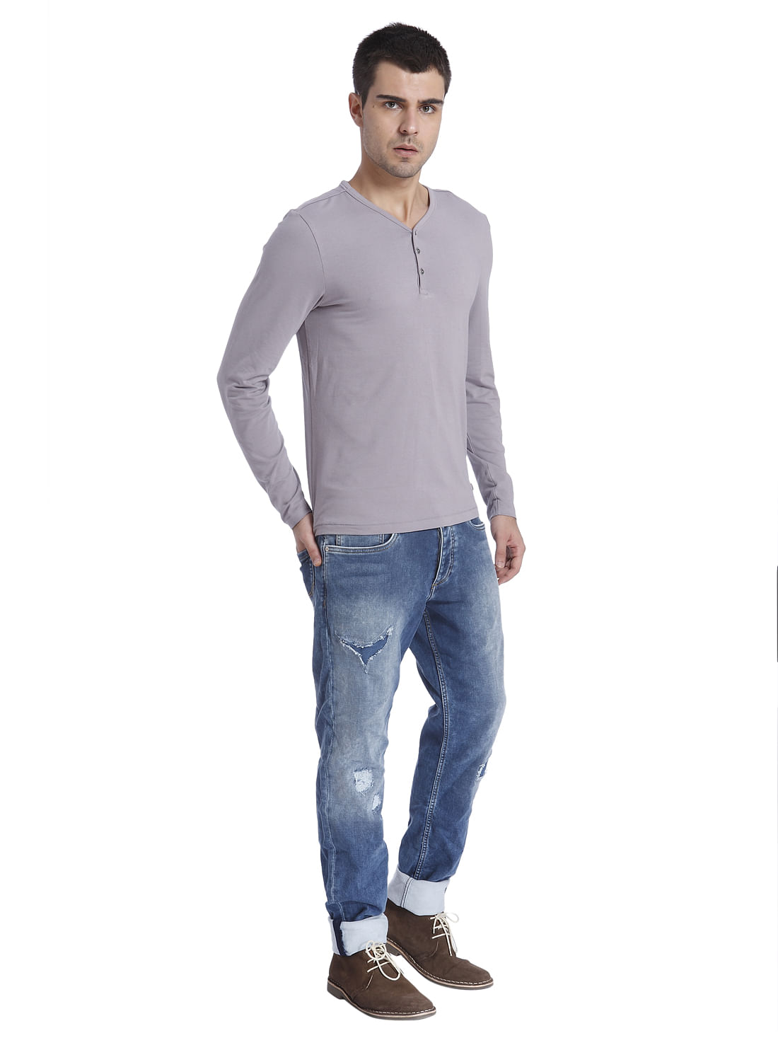 Solid Casual T-Shirt