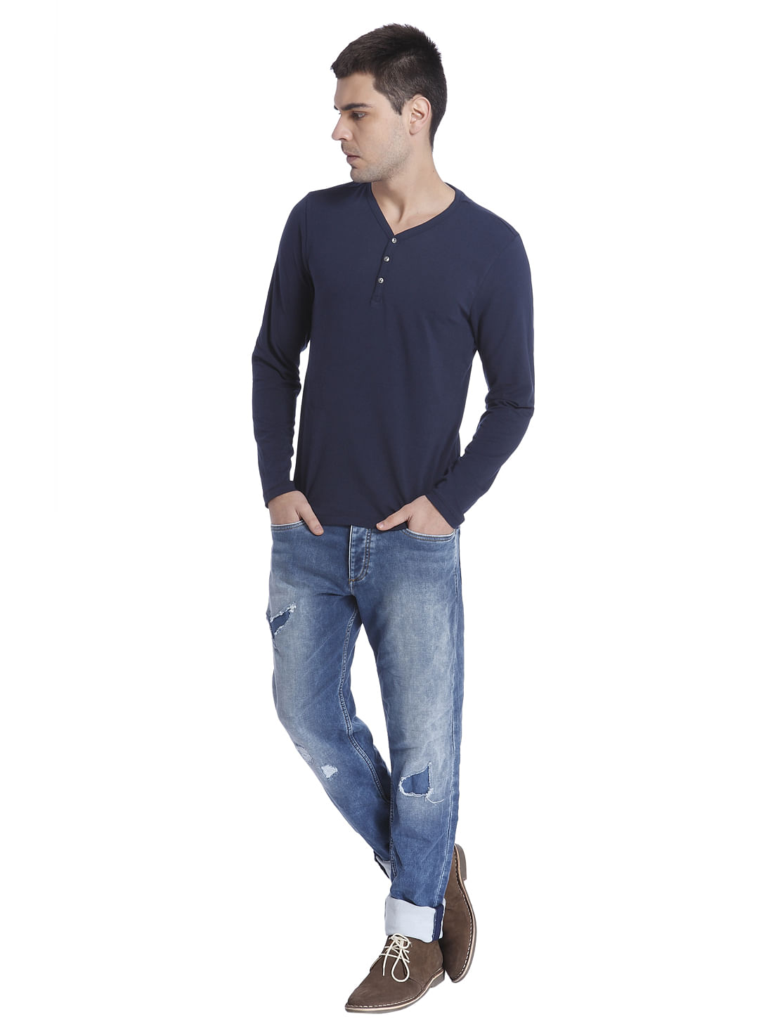 Solid Casual T-Shirt