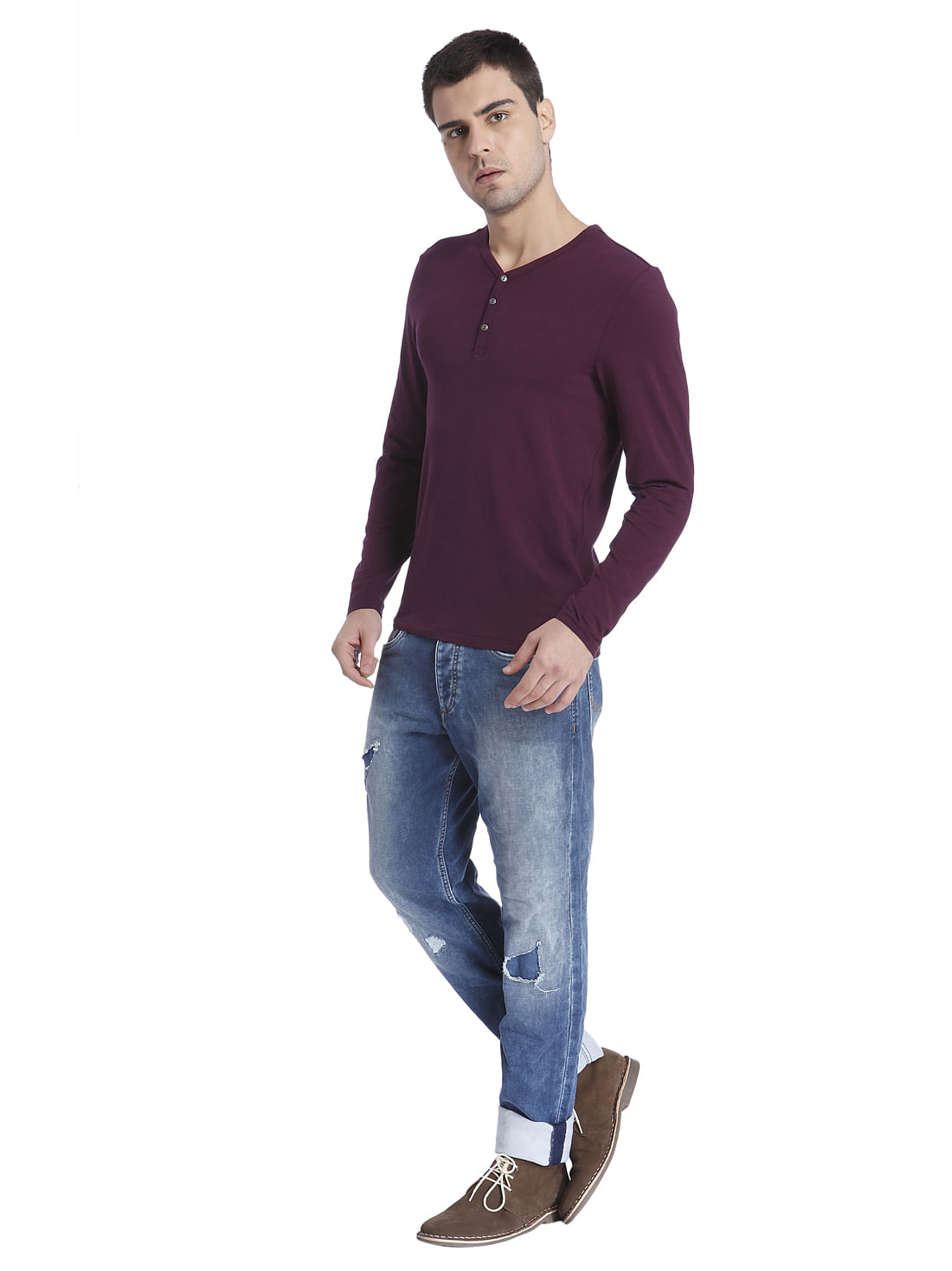 Solid Casual T-Shirt