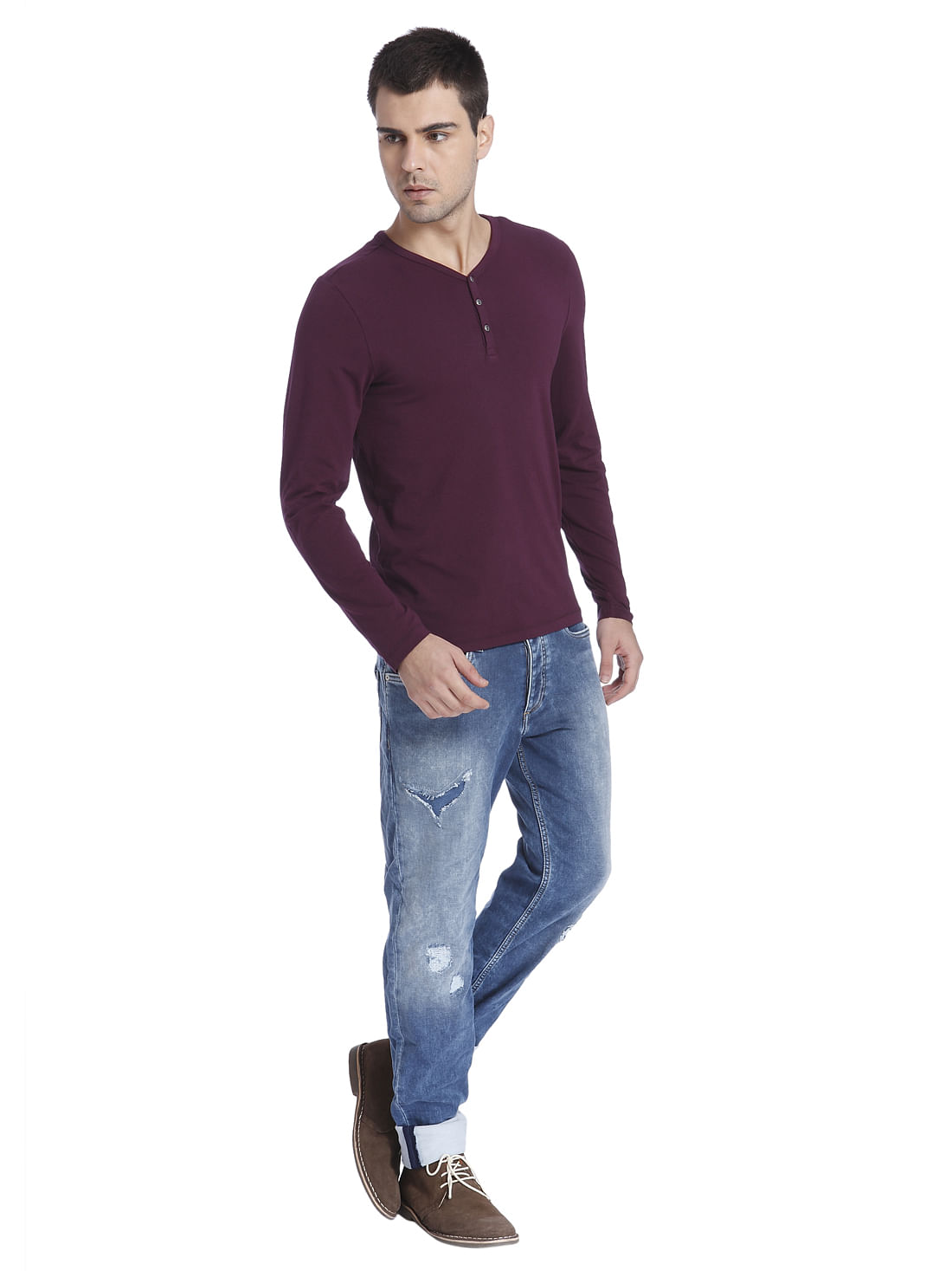 Solid Casual T-Shirt