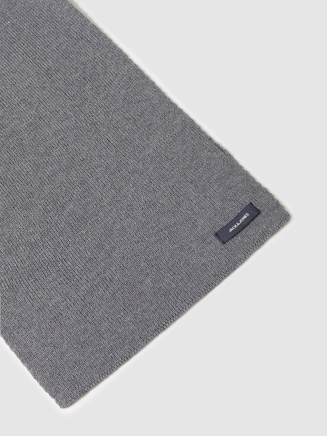 Grey Knit Scarf