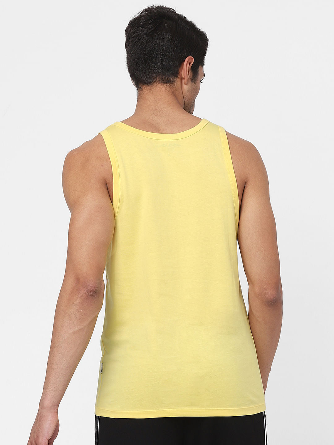 Yellow Graphic Print Vest
