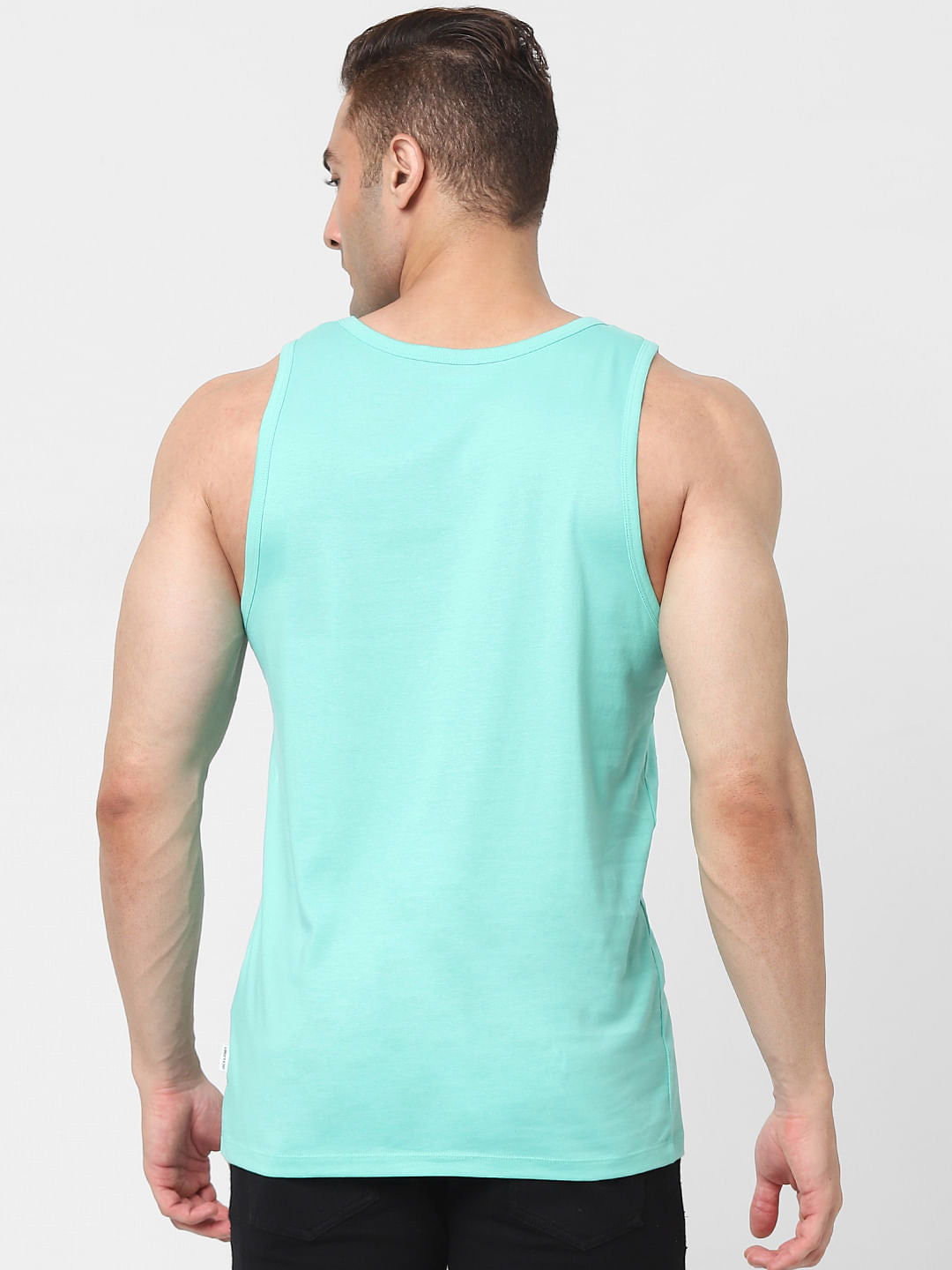 Blue Logo Print Vest