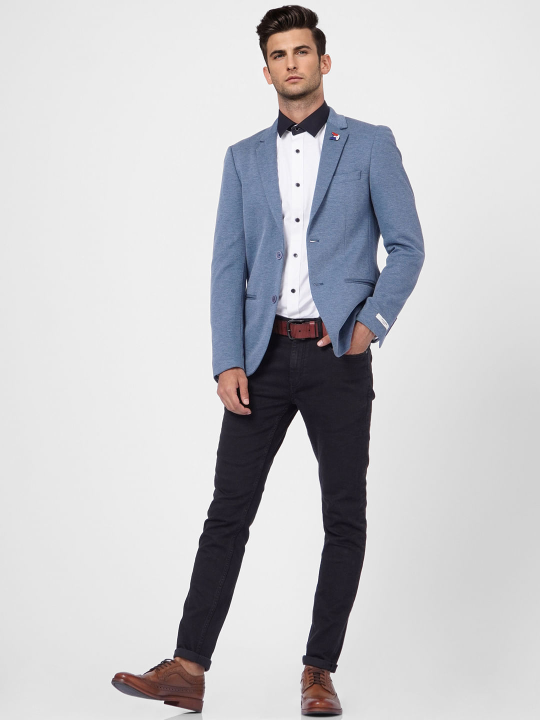 Blue Double Button Blazer