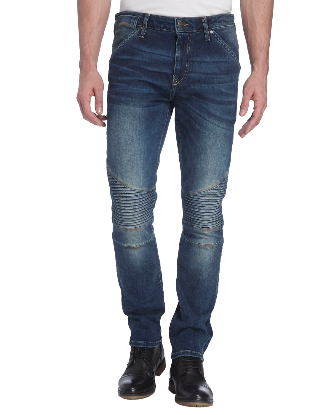 Blue Low Rise Tim Slim Fit Jeans