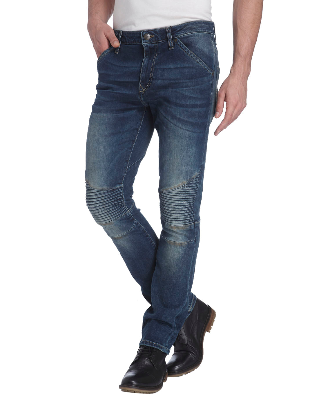 Blue Low Rise Tim Slim Fit Jeans