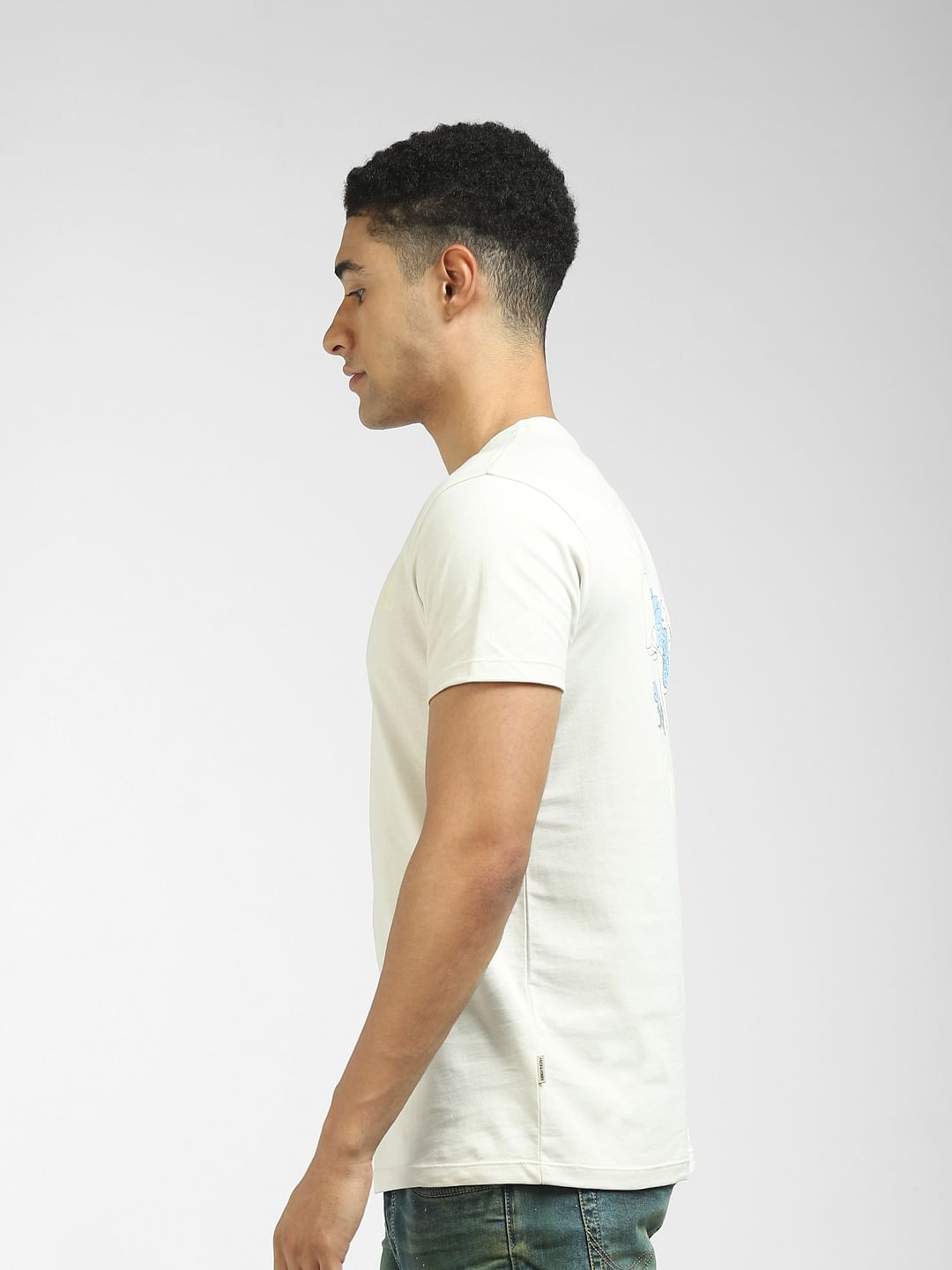 Off-White Graphic Print Crew Neck T-shirt