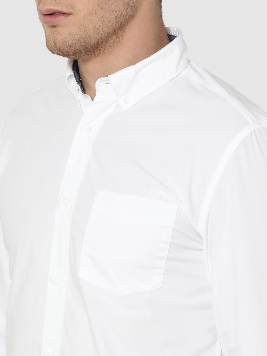 White Full Sleeves Shirt