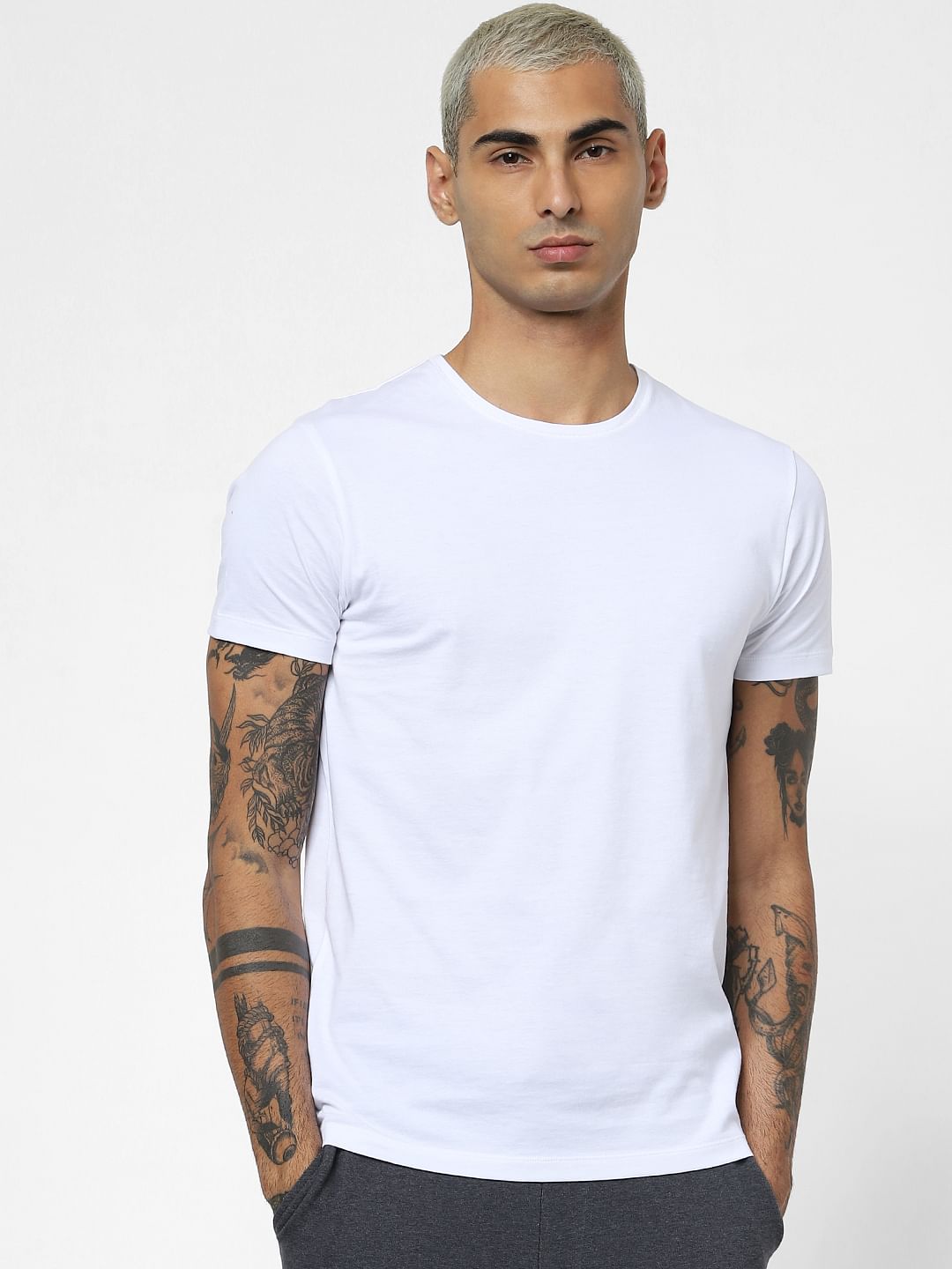 White Crew Neck T-Shirt