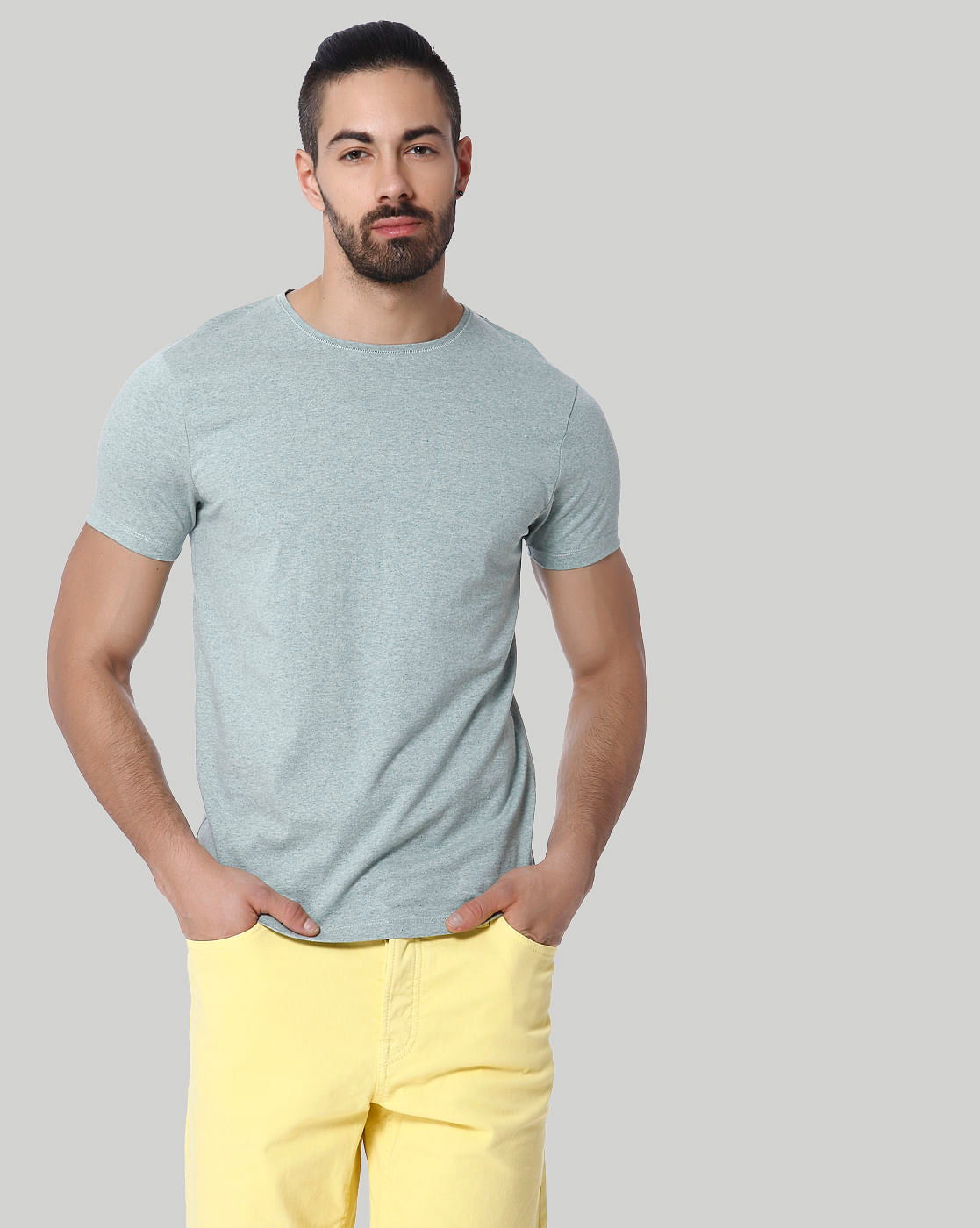 Green Crew Neck T-shirt - S