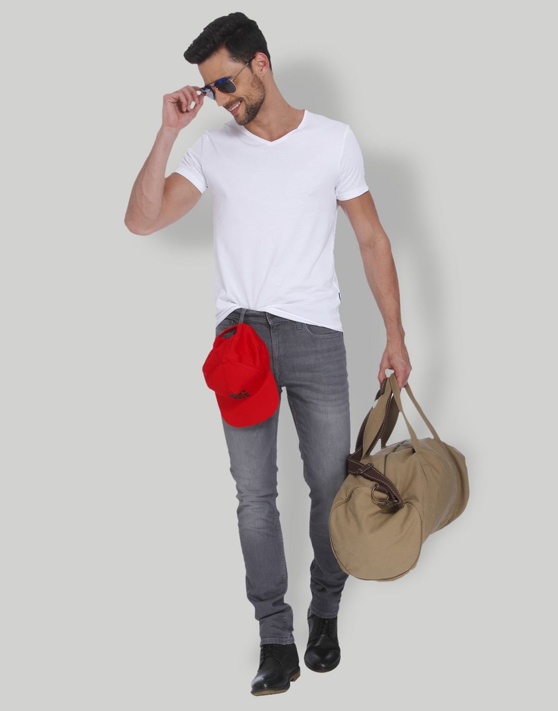 White V Neck T-shirt