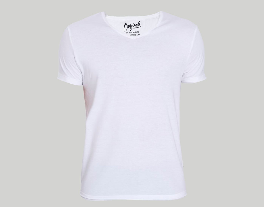 White V Neck T-shirt