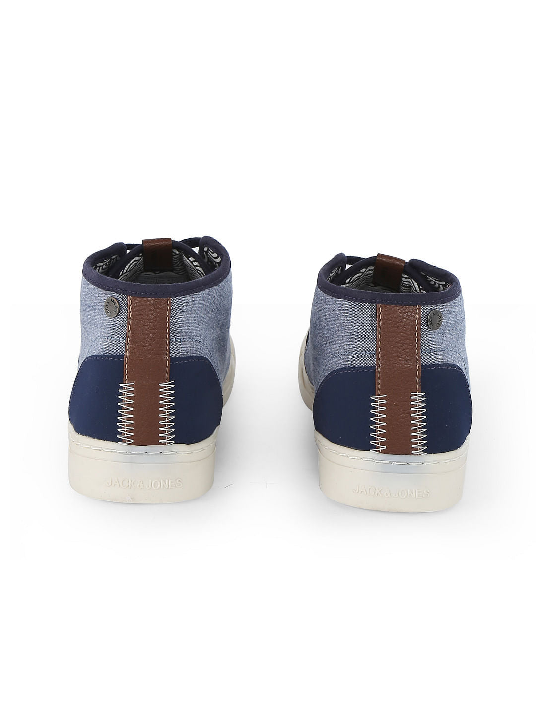 Blue Denim Mid Top Sneakers