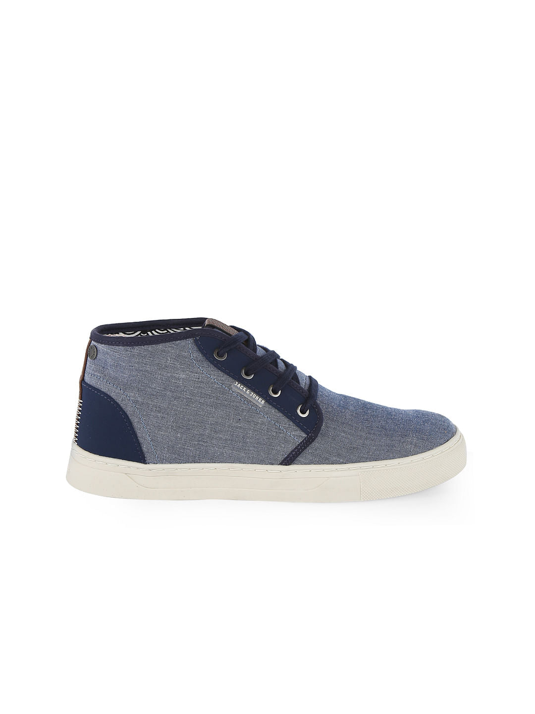 Blue Denim Mid Top Sneakers