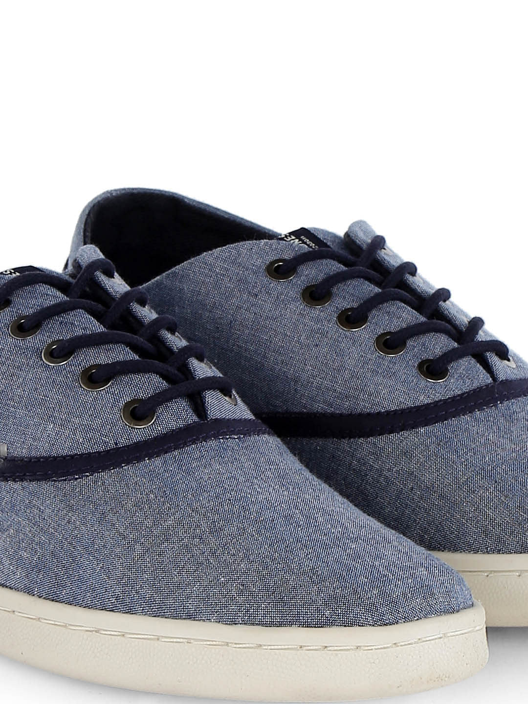 Blue Denim Canvas Sneakers - 6