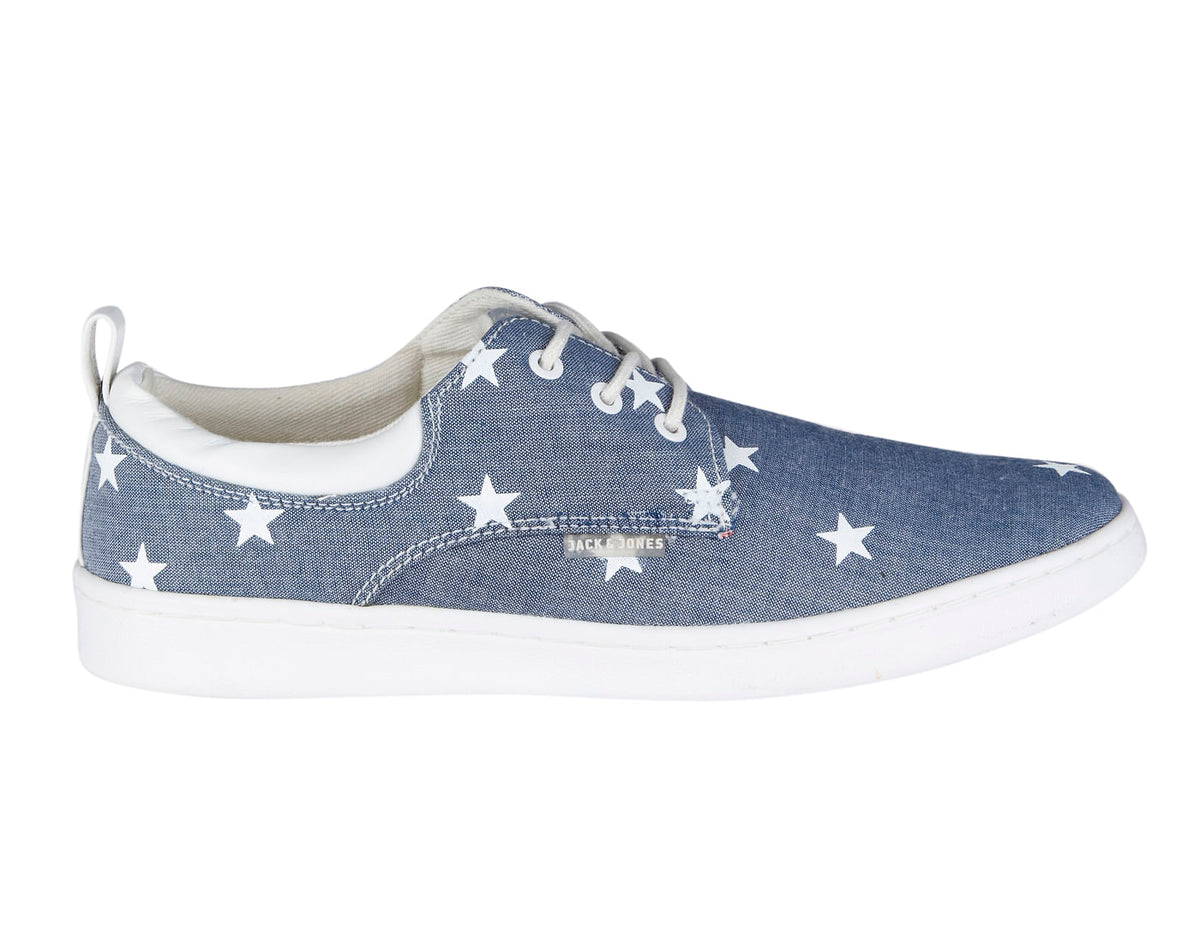 Blue Star Print Sneakers - 6