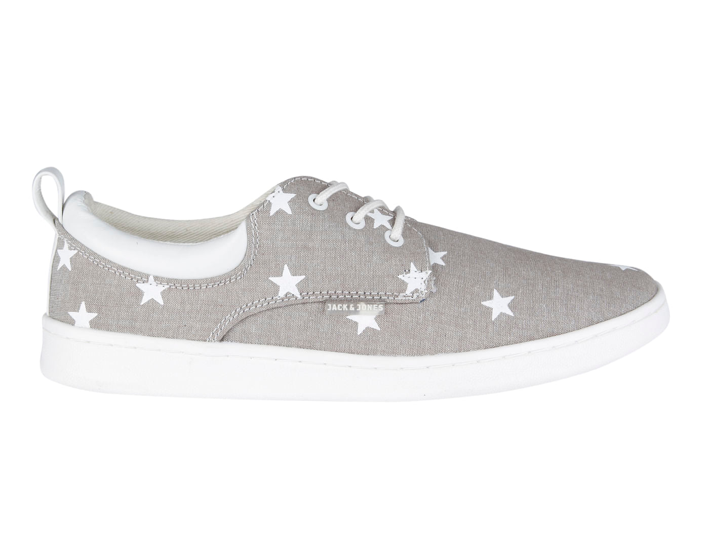 Grey Star Print Sneakers