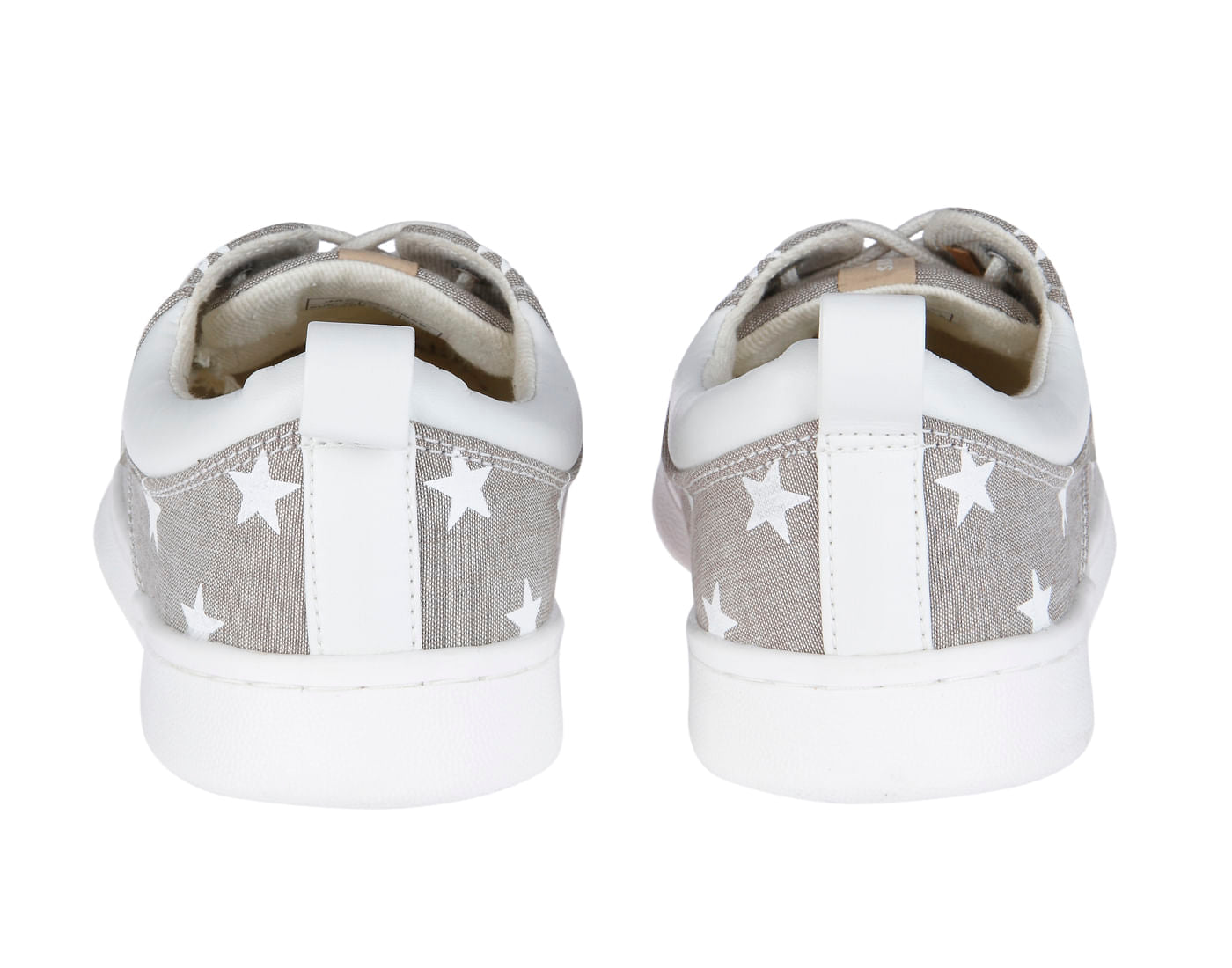 Grey Star Print Sneakers