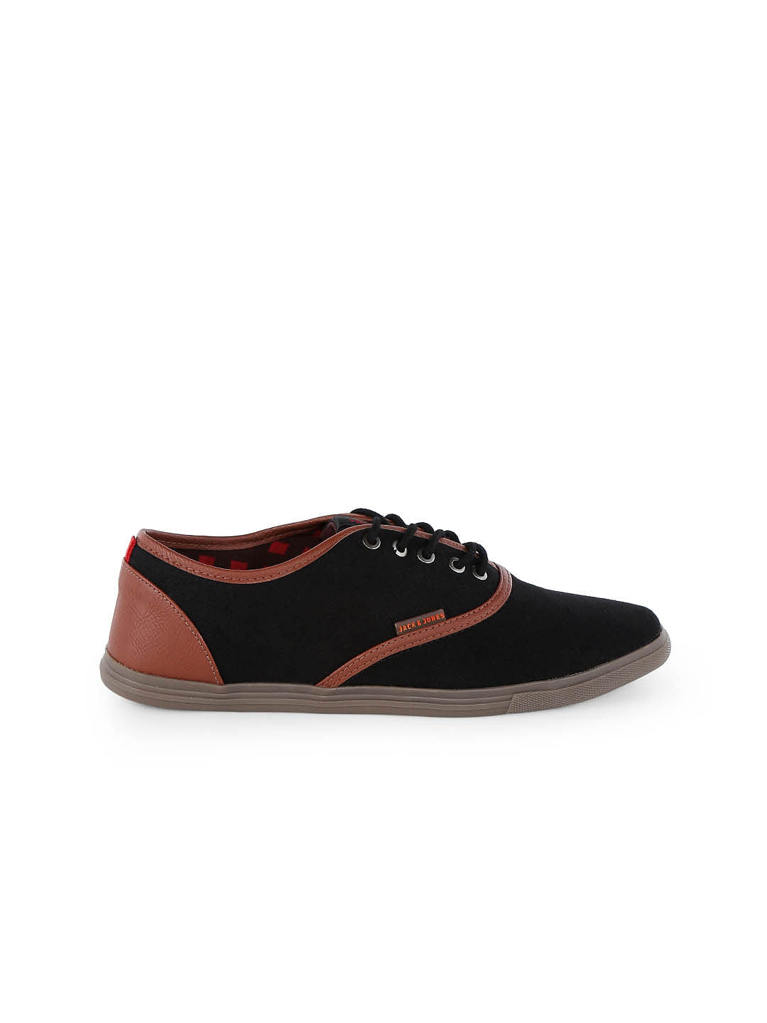 Black Canvas Lace Up Sneakers - 6