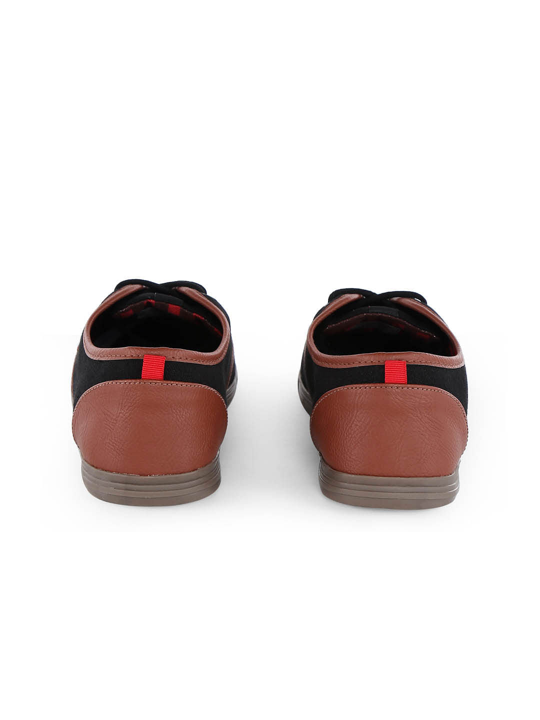 Black Canvas Lace Up Sneakers