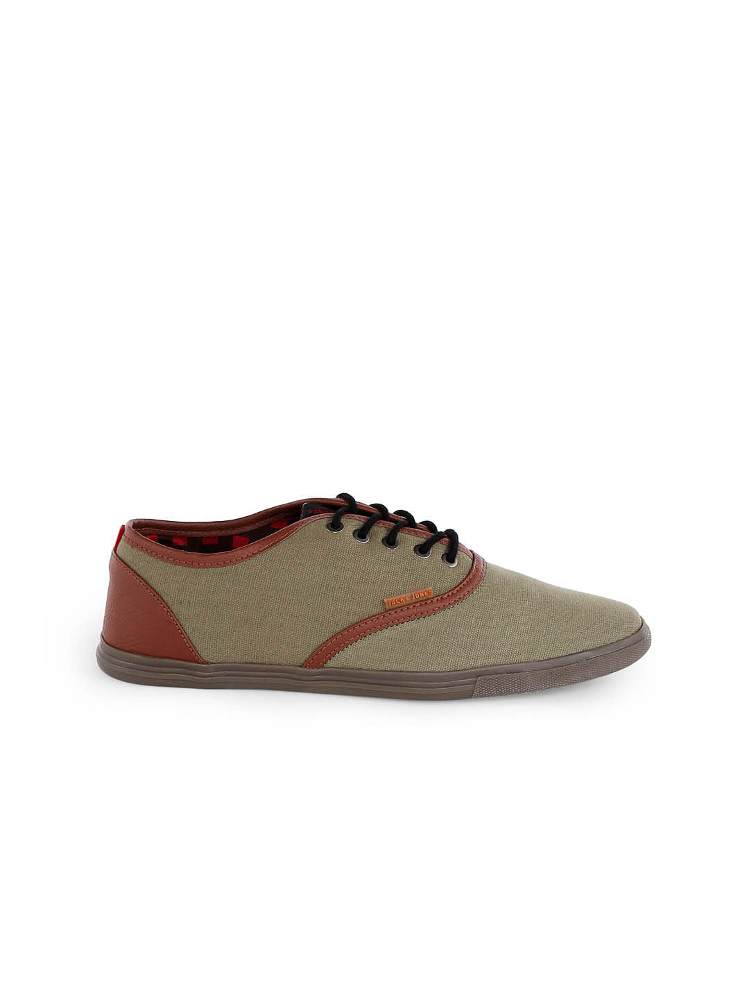 Moss Green Canvas Lace Up Sneakers - 6