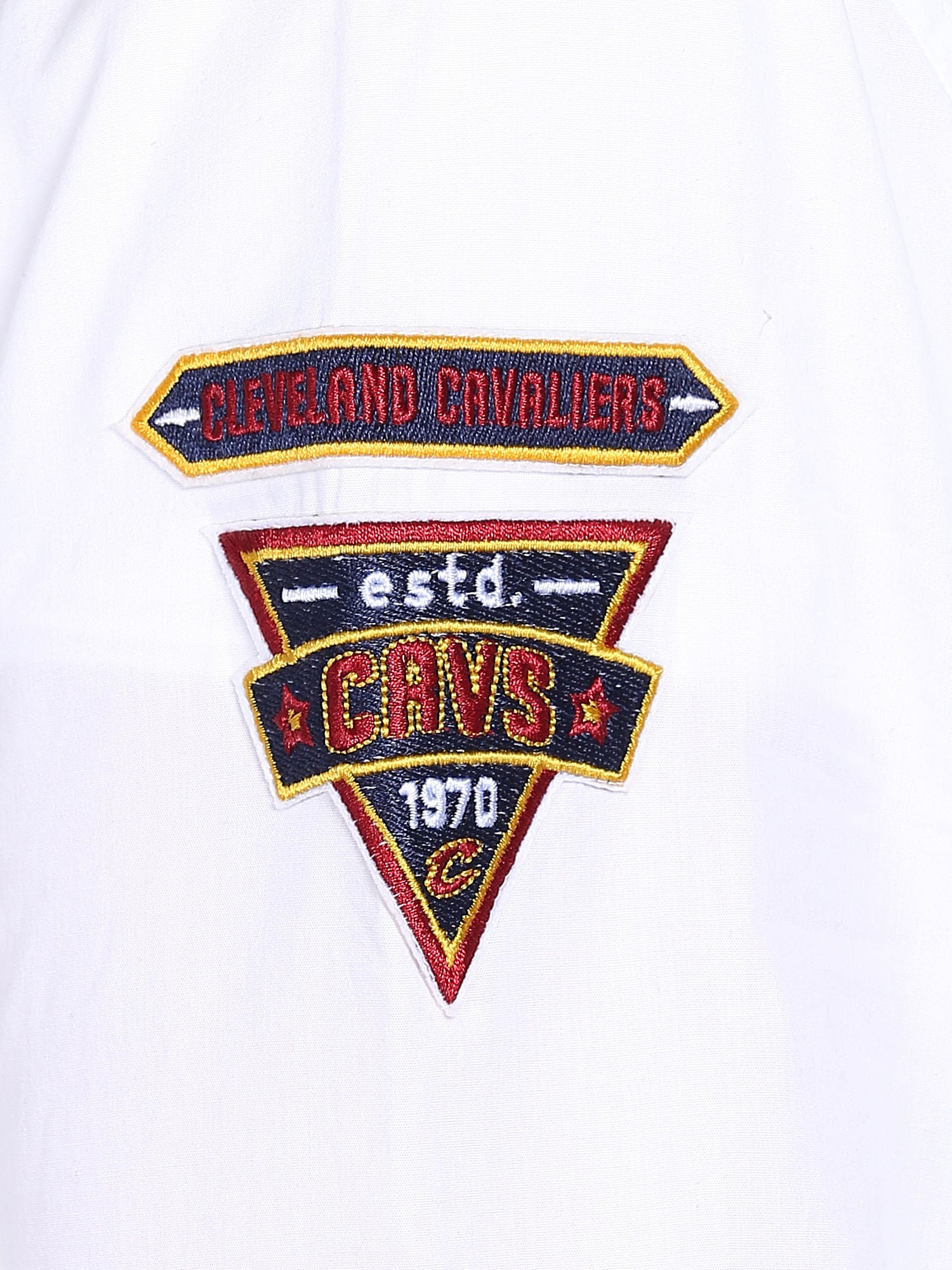 Cleveland Cavaliers White Slim Fit Crew Neck Nba Shirt
