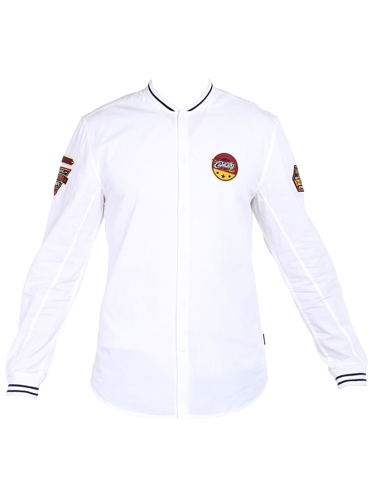 Cleveland Cavaliers White Slim Fit Crew Neck Nba Shirt