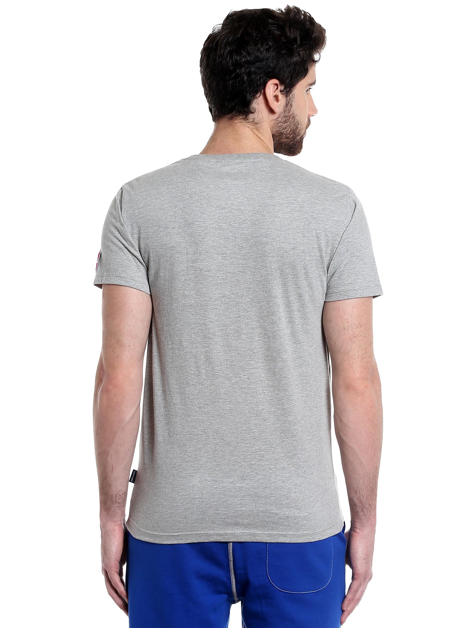 Nba Logo Grey Crew Neck T-Shirt