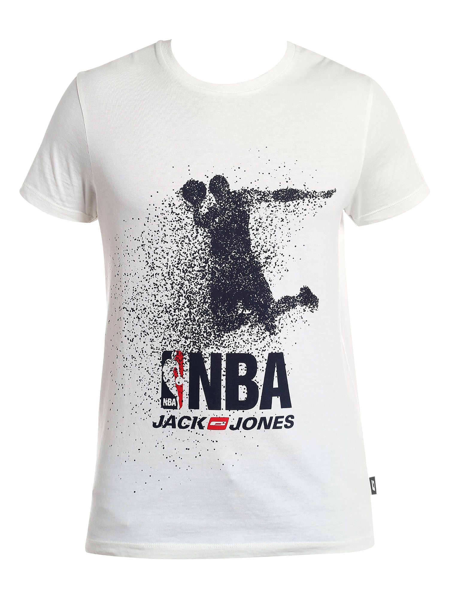 Nba Logo Grey Crew Neck T-Shirt