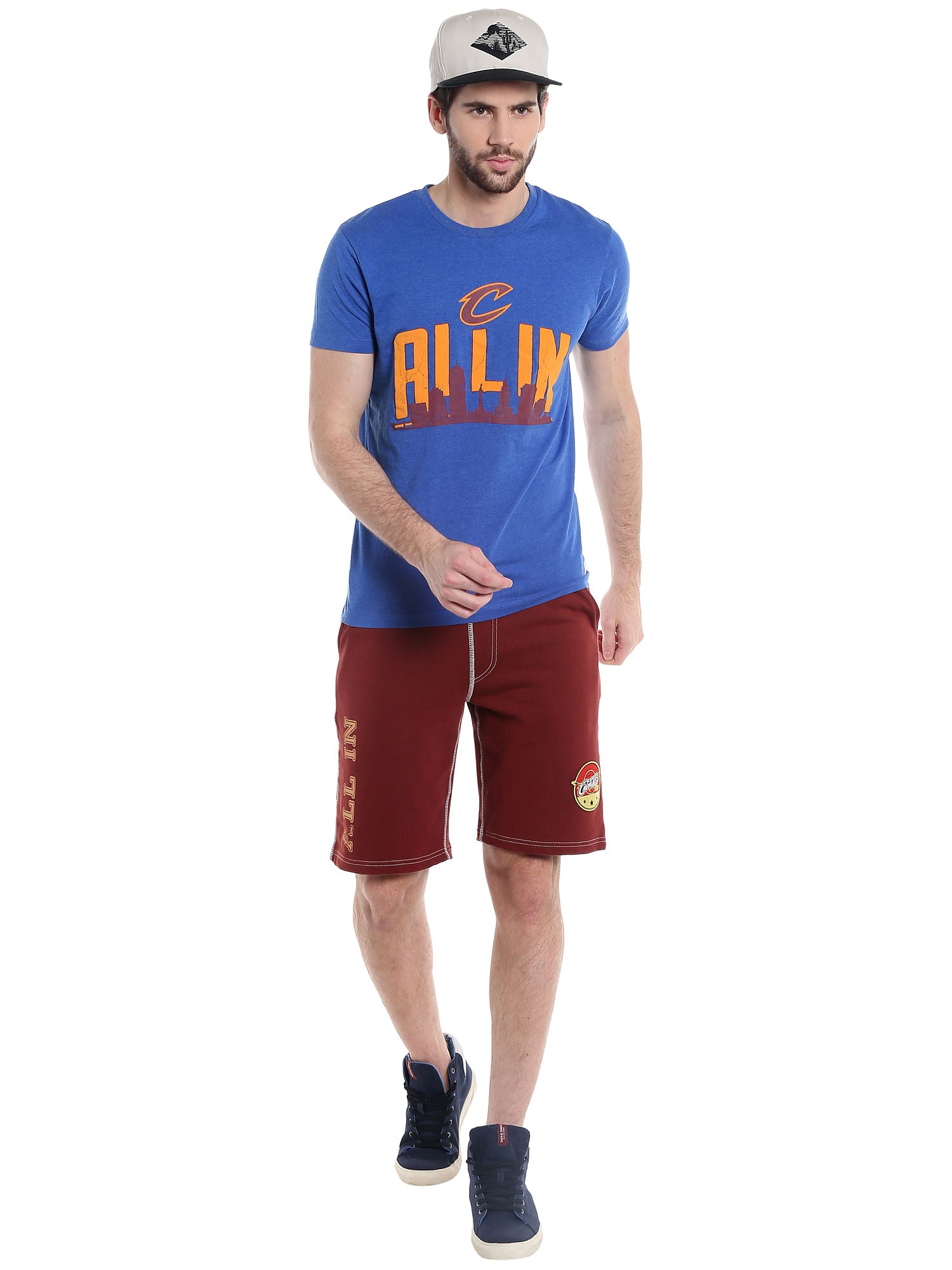 Cleveland Cavaliers Red Printed Nba Shorts