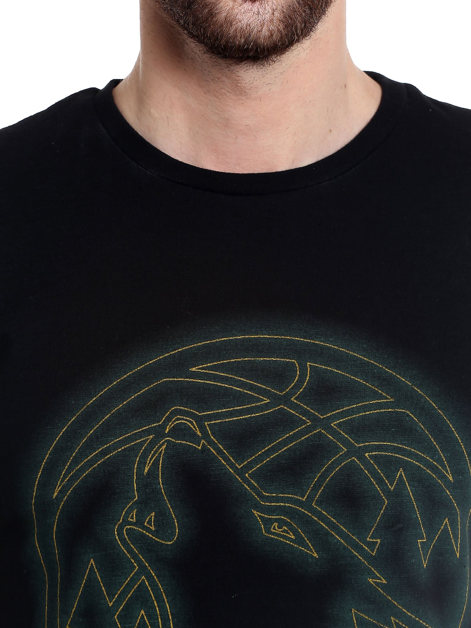 Timberwolves Black Crew Neck Nba T-Shirt