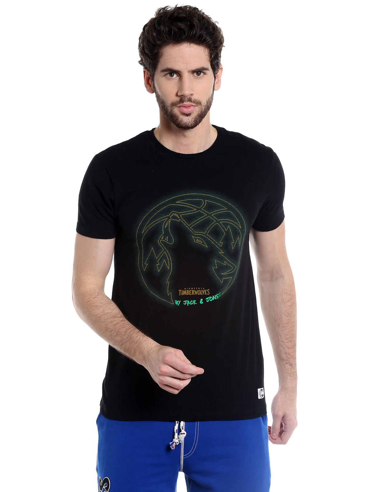Timberwolves Black Crew Neck Nba T-Shirt - S