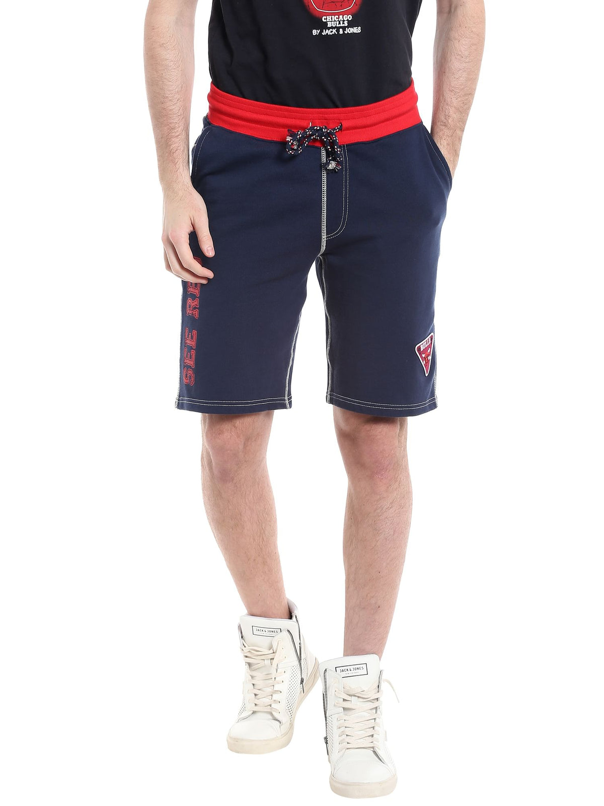 Chicago Bulls Navy Blue Nba Shorts - S