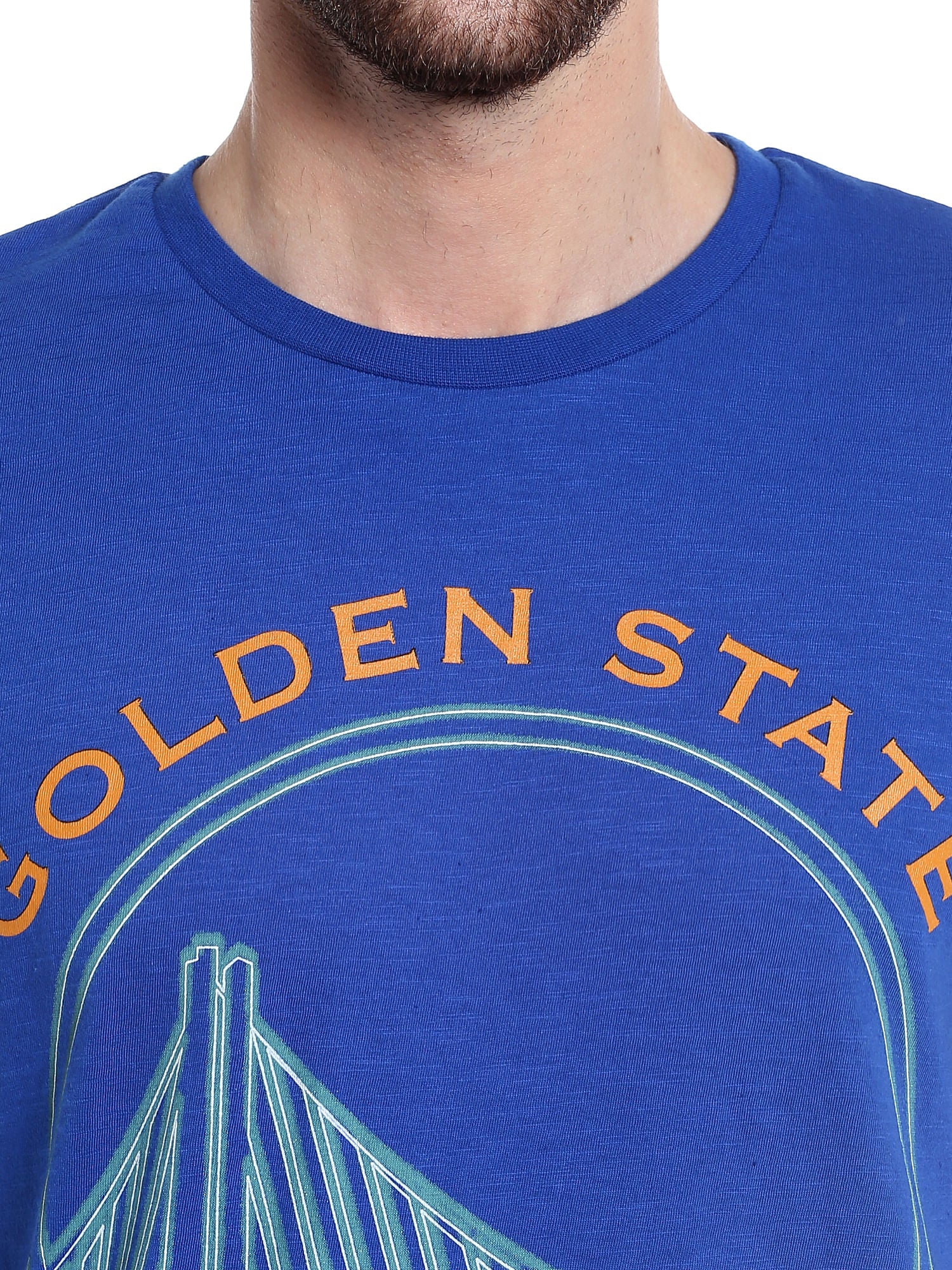 Golden State Warriors Blue Crew Neck Nba T-Shirt