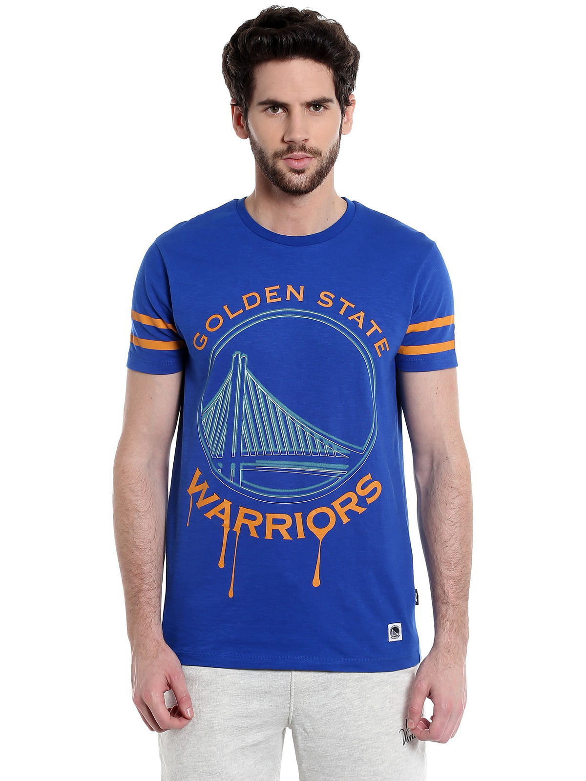 Golden State Warriors Blue Crew Neck Nba T-Shirt - S