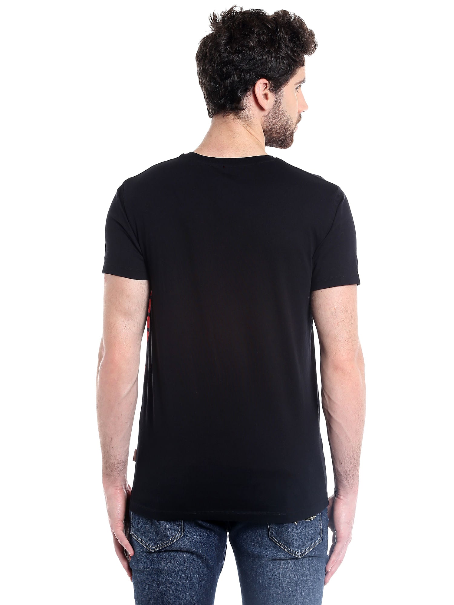 Chicago Bulls Black Crew Neck Nba T-Shirt