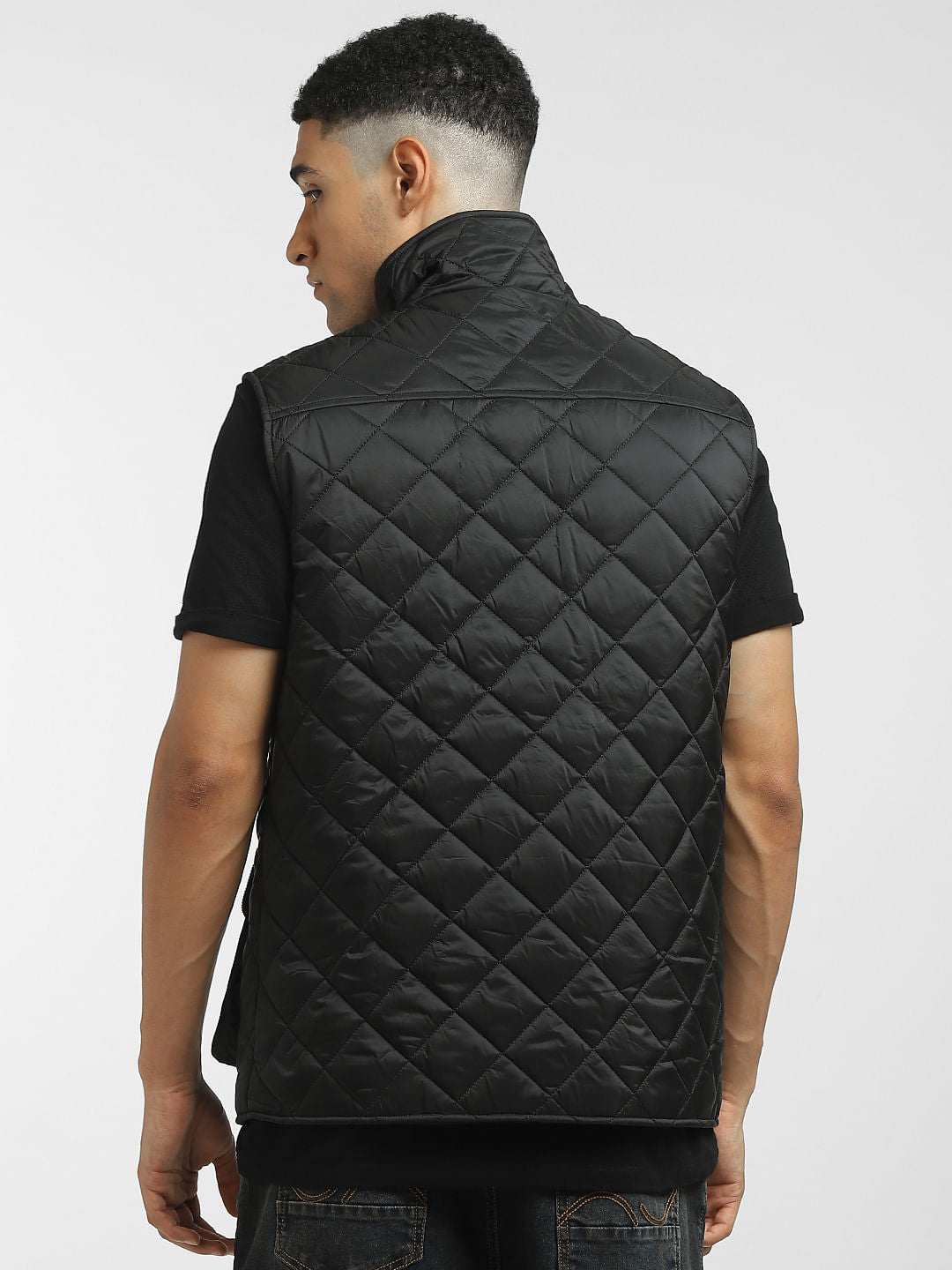 Black High-Neck Puffer Jacket