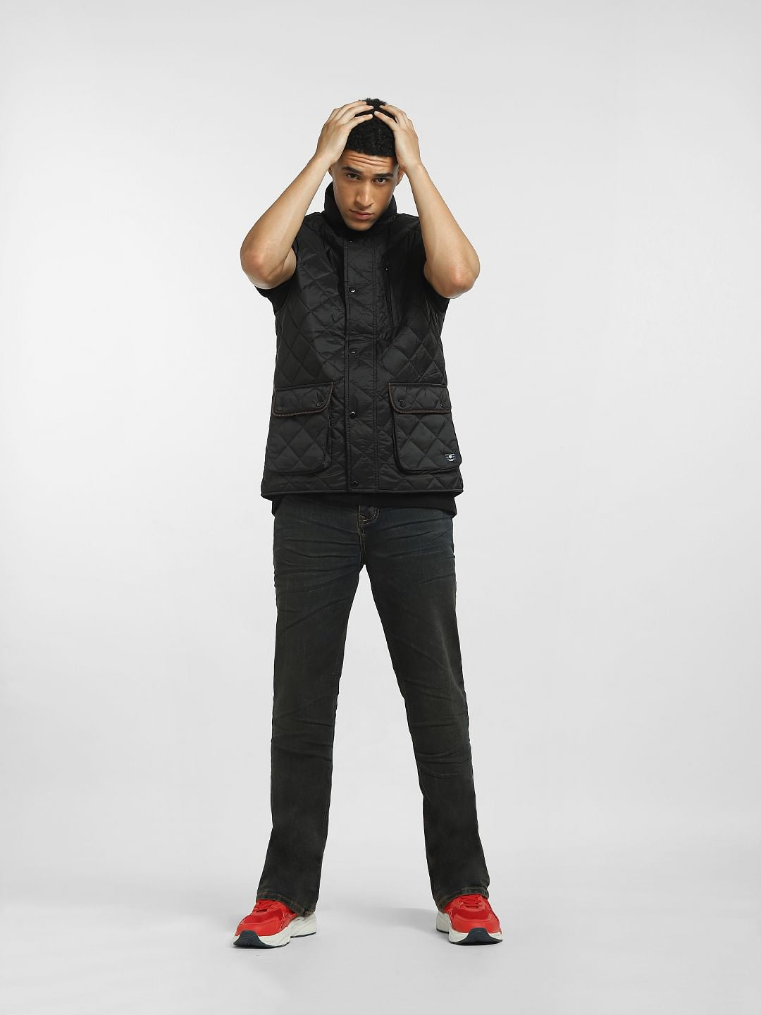 Black High-Neck Puffer Jacket