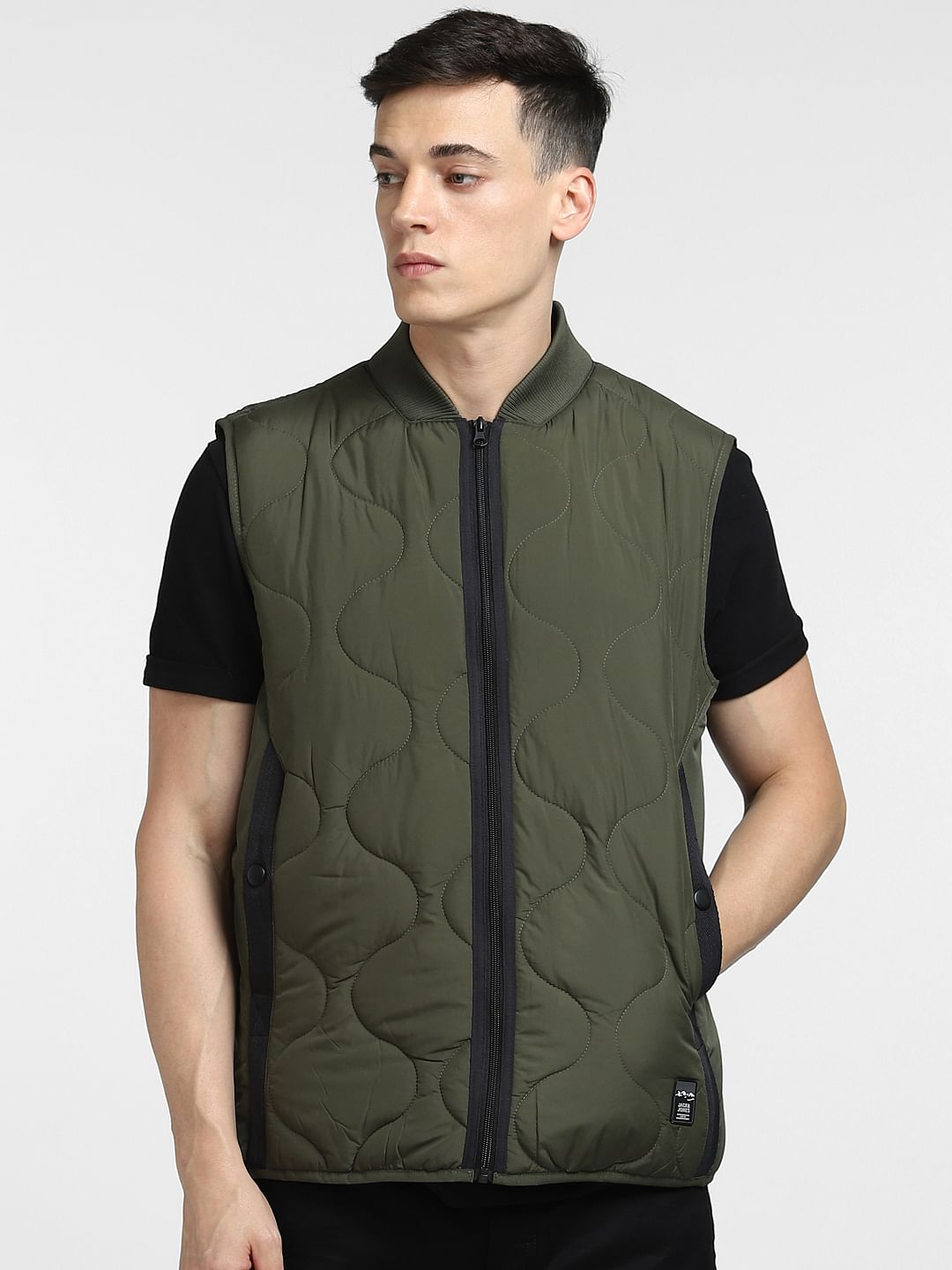 Green Duvet Quilted Vest