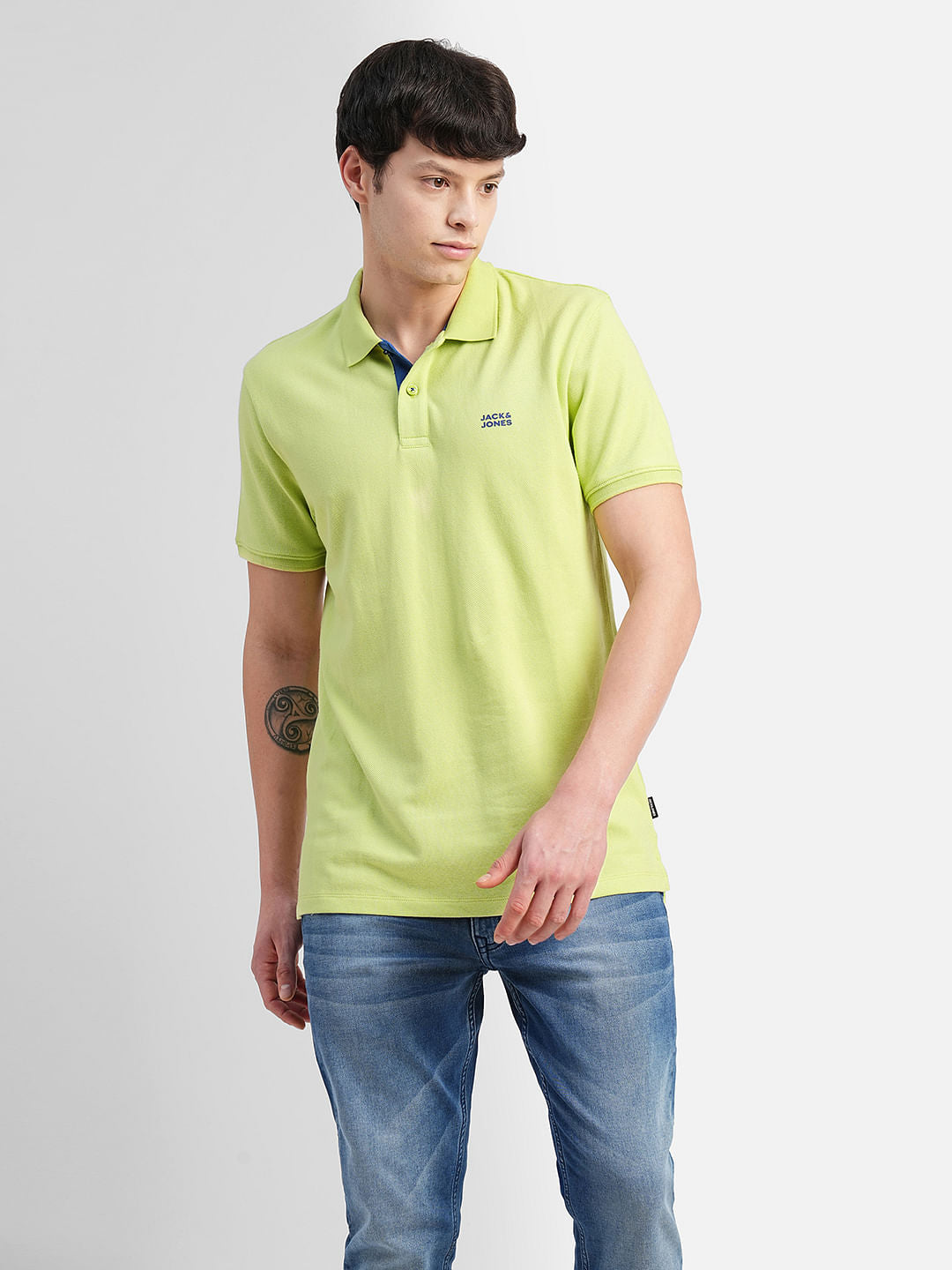 Green Polo Neck T-shirt