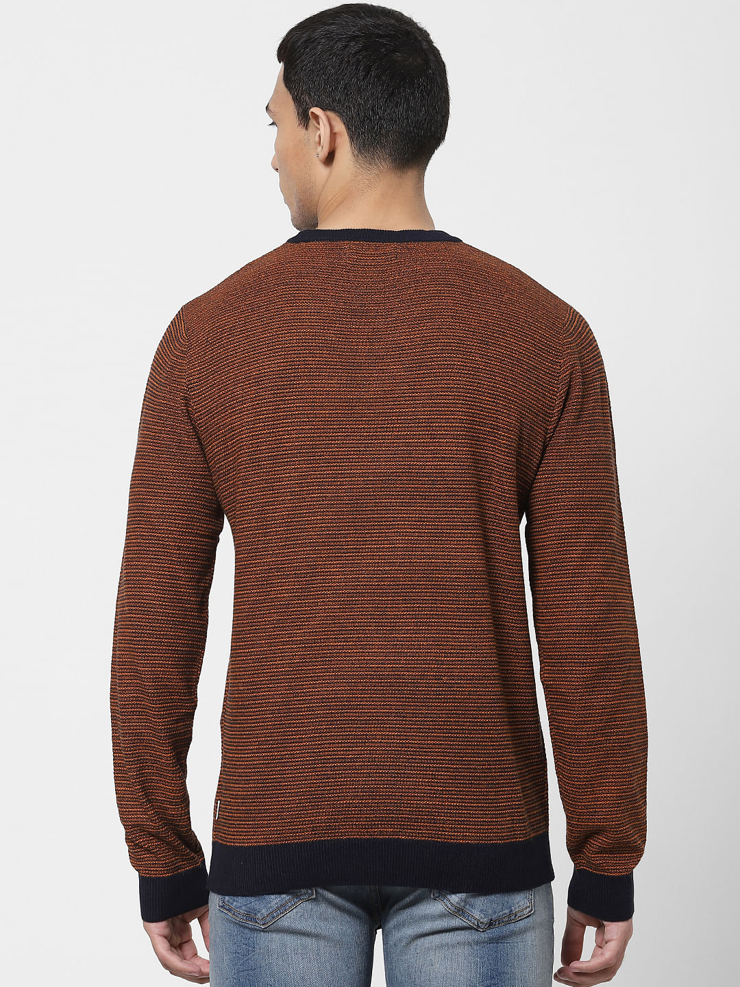Orange Knit Pullover
