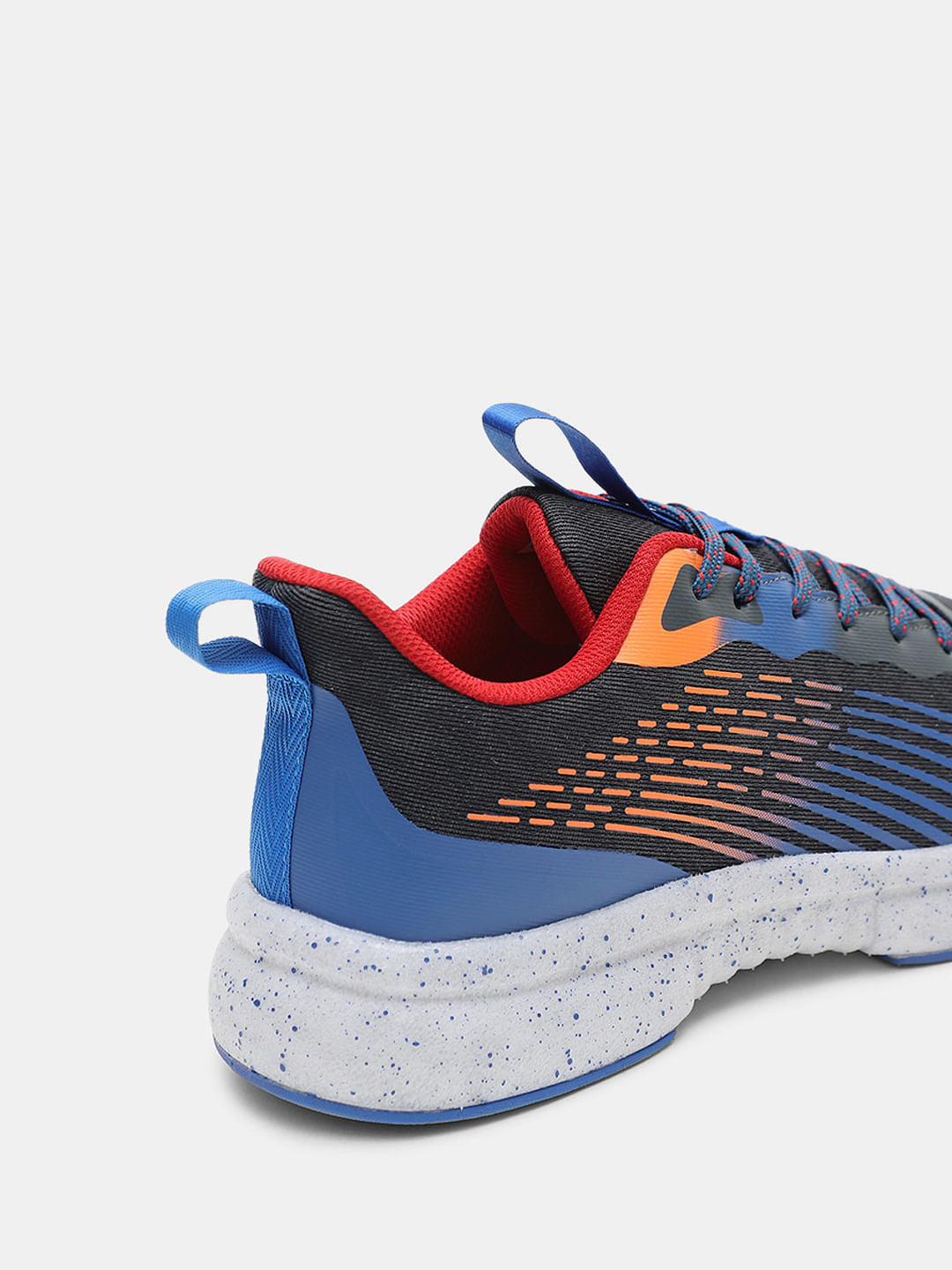 Black Lace-Up Mesh Sneakers