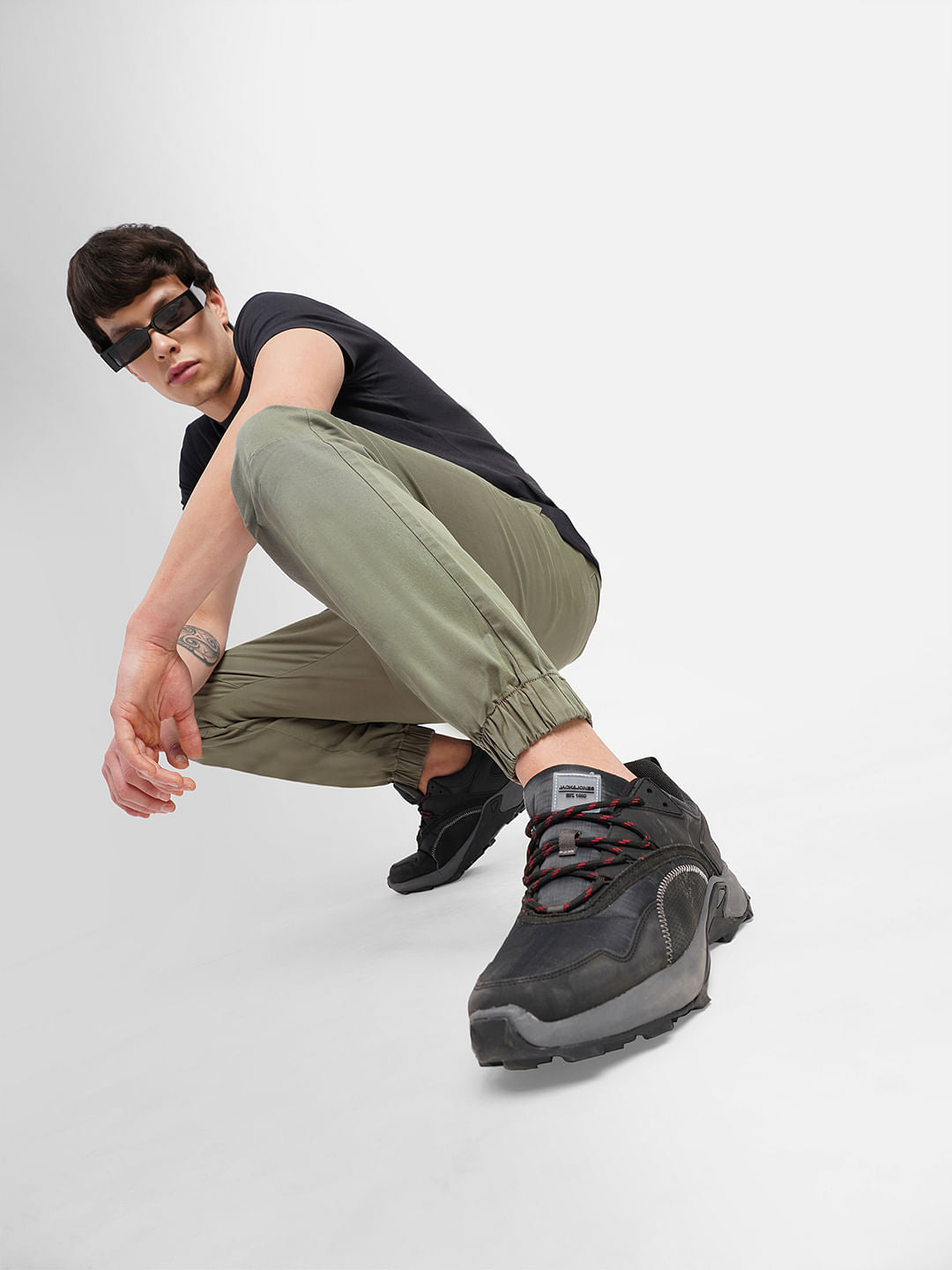 Green Slim Fit Cargo Pants - 28/30