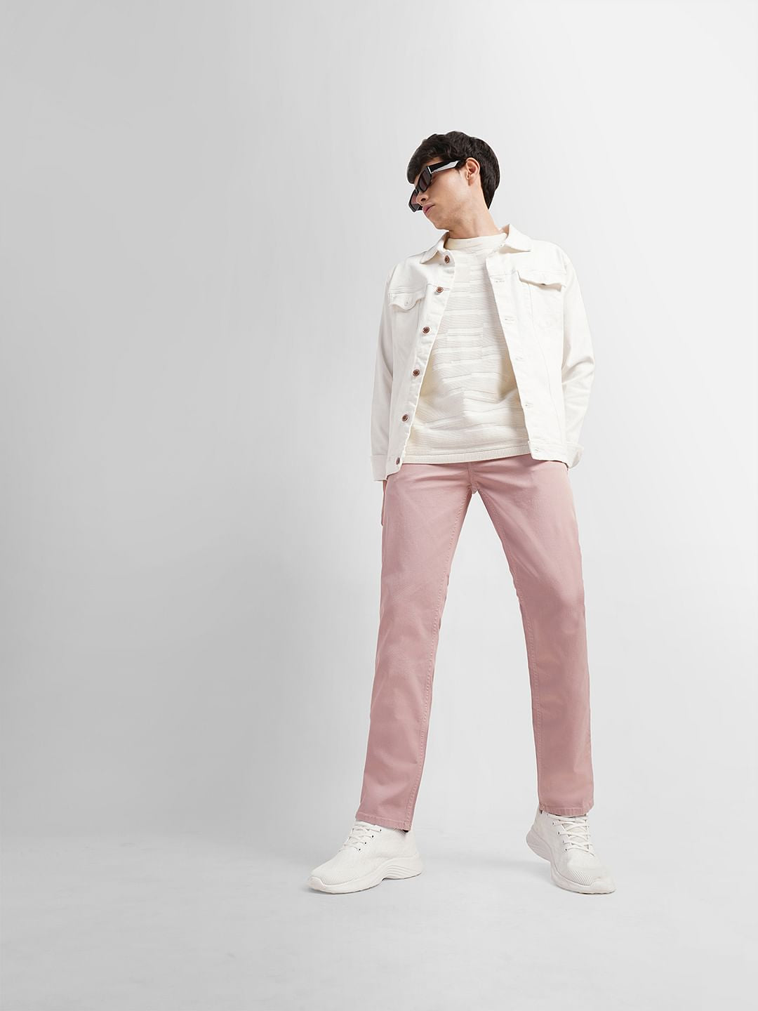 Light Pink Slim Fit Chinos - 28/30