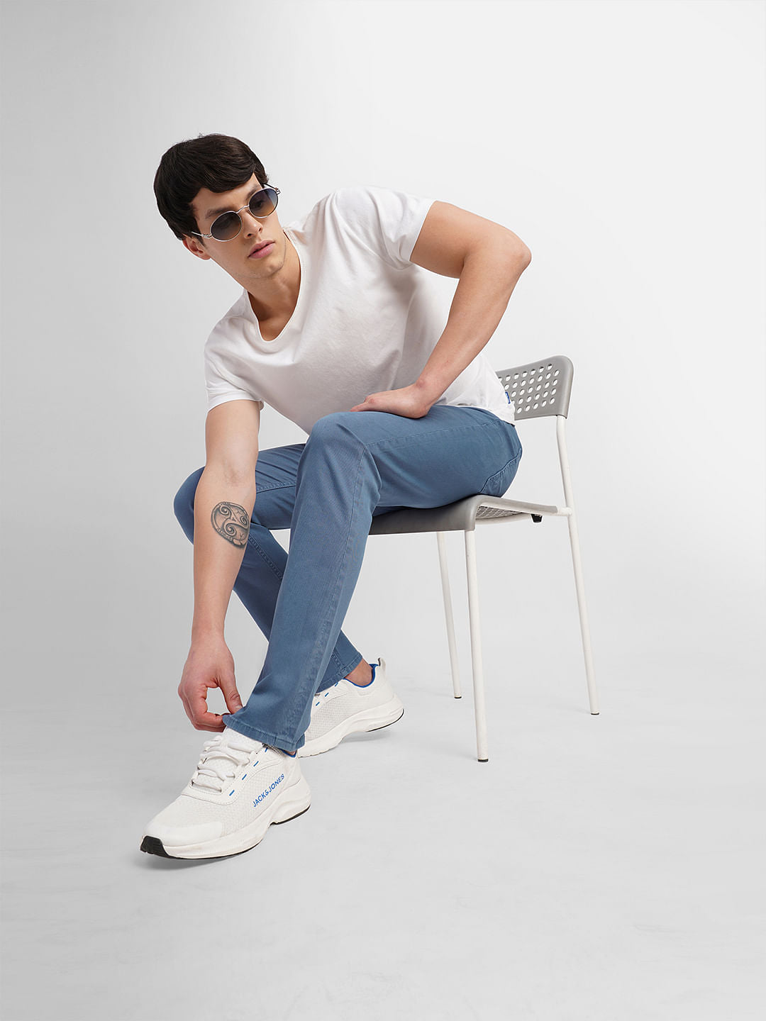 Blue Slim Fit Chinos