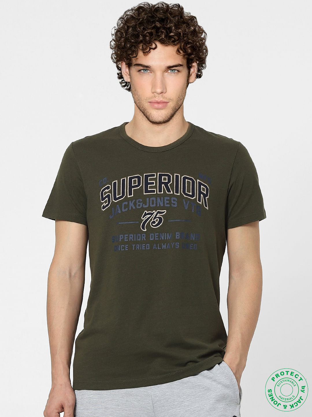Green Graphic Print T-shirt